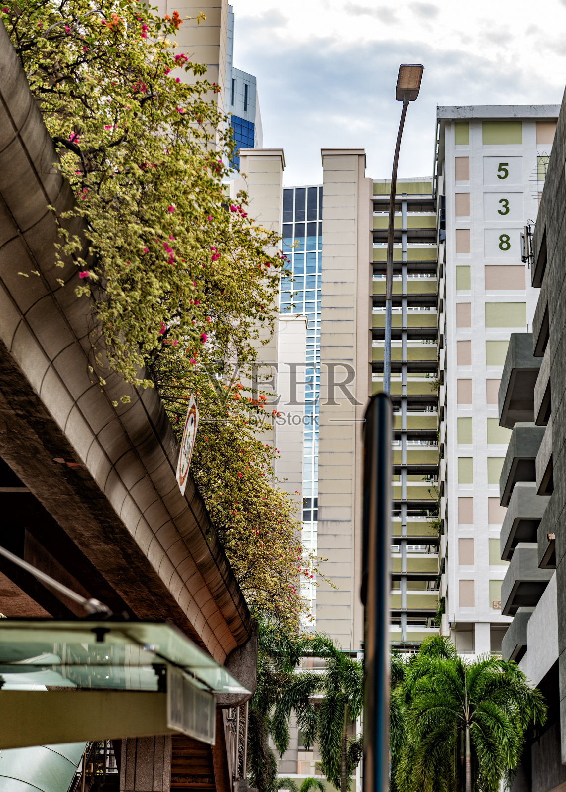 新加坡市中心的建筑物照片摄影图片