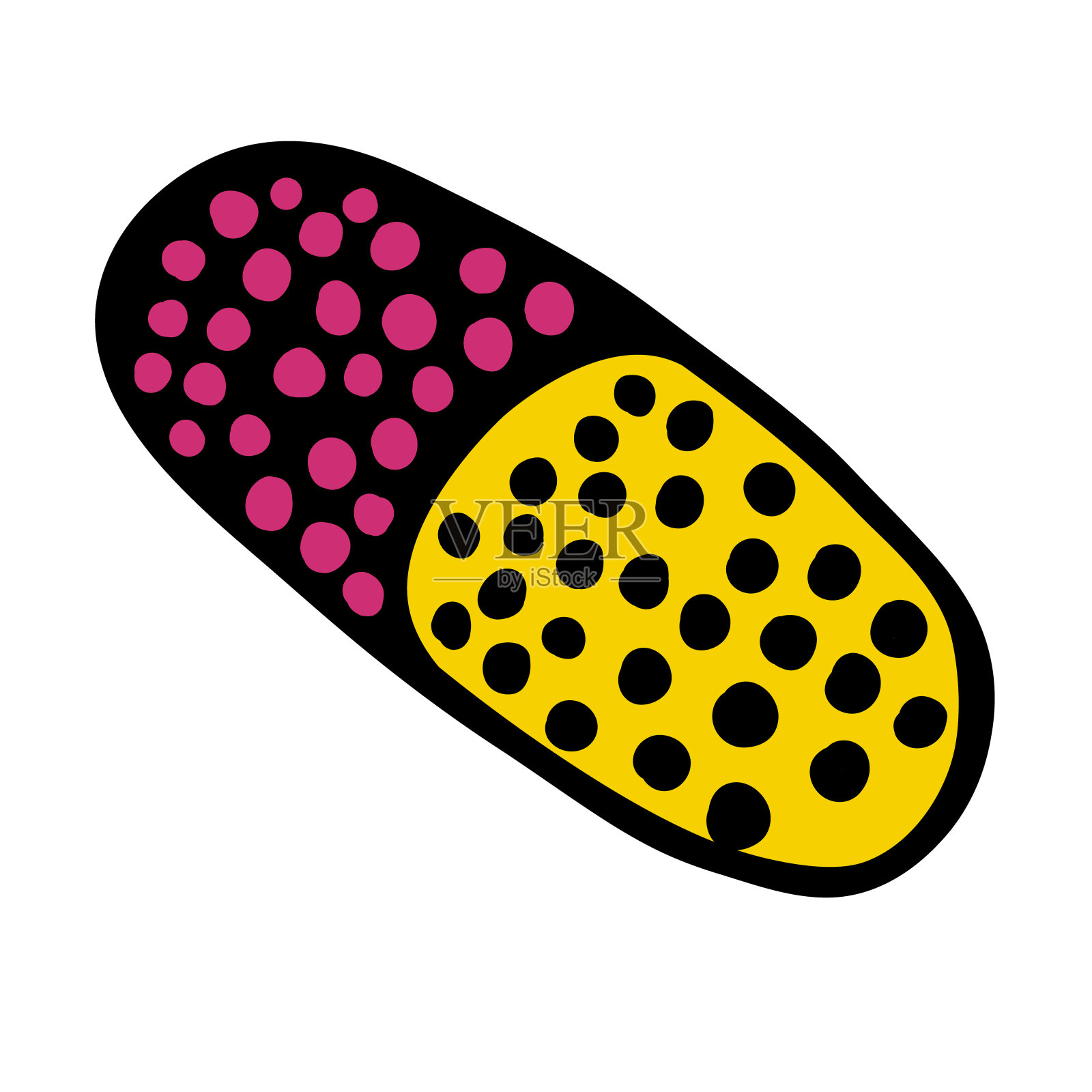 药丸集插画图片素材