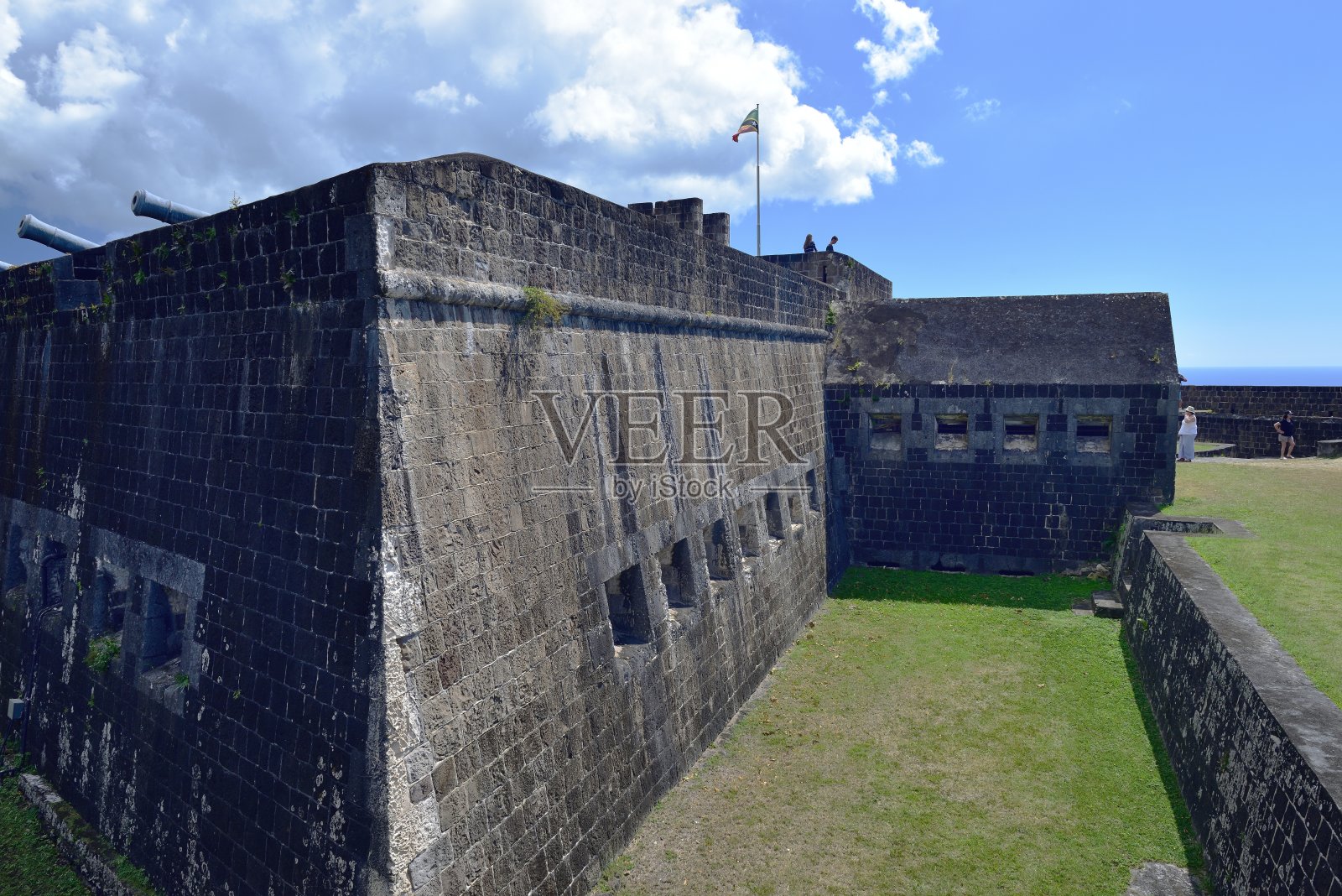 乔治堡的射击孔照片摄影图片
