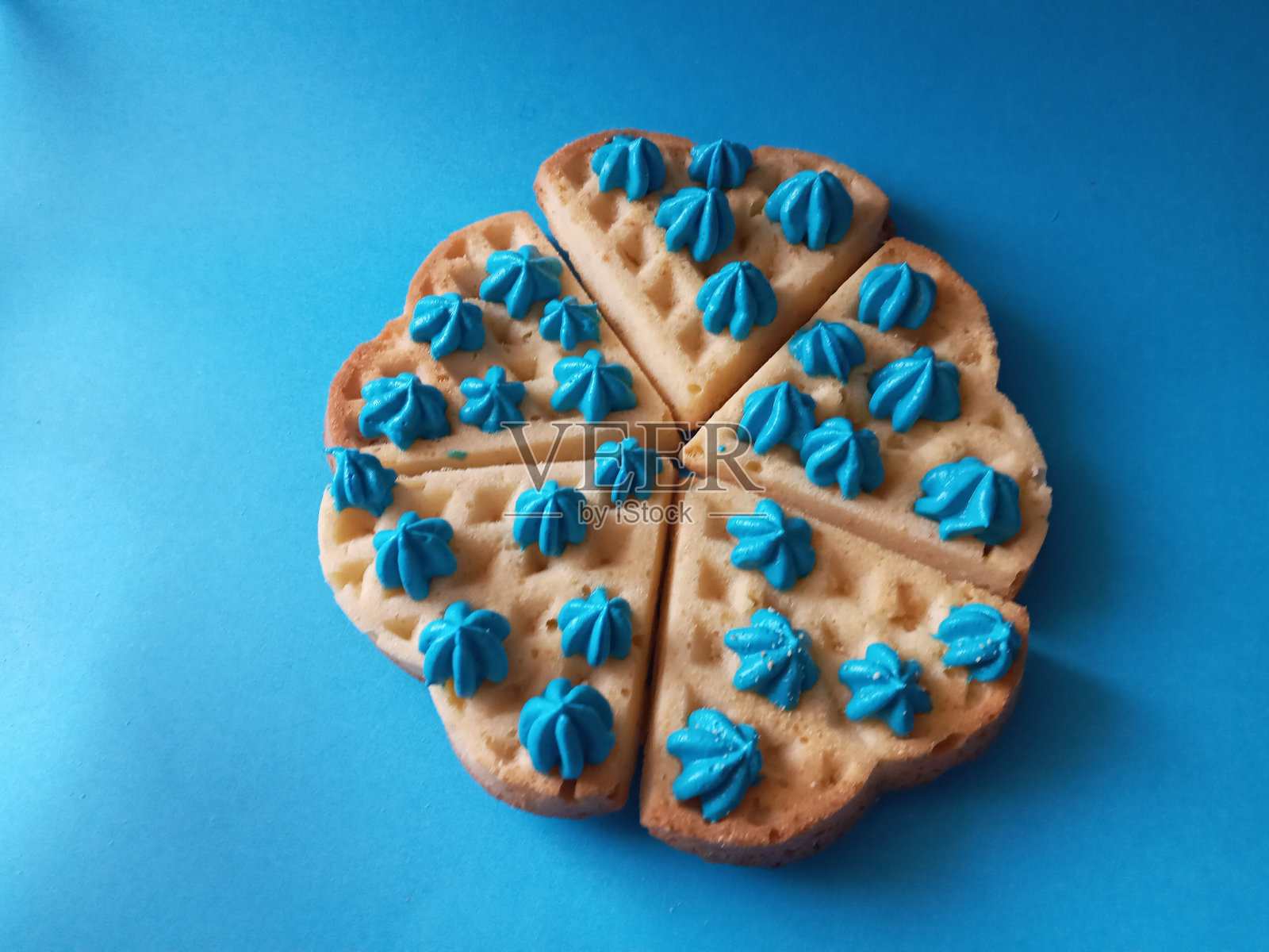 华夫格自制的照片摄影图片