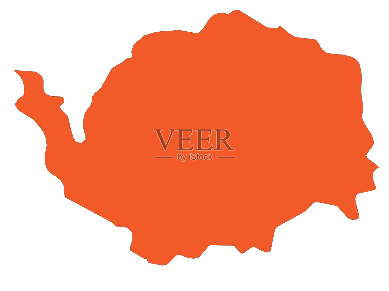 捷克共和国-卡罗维发利地区的地图大纲插画图片素材