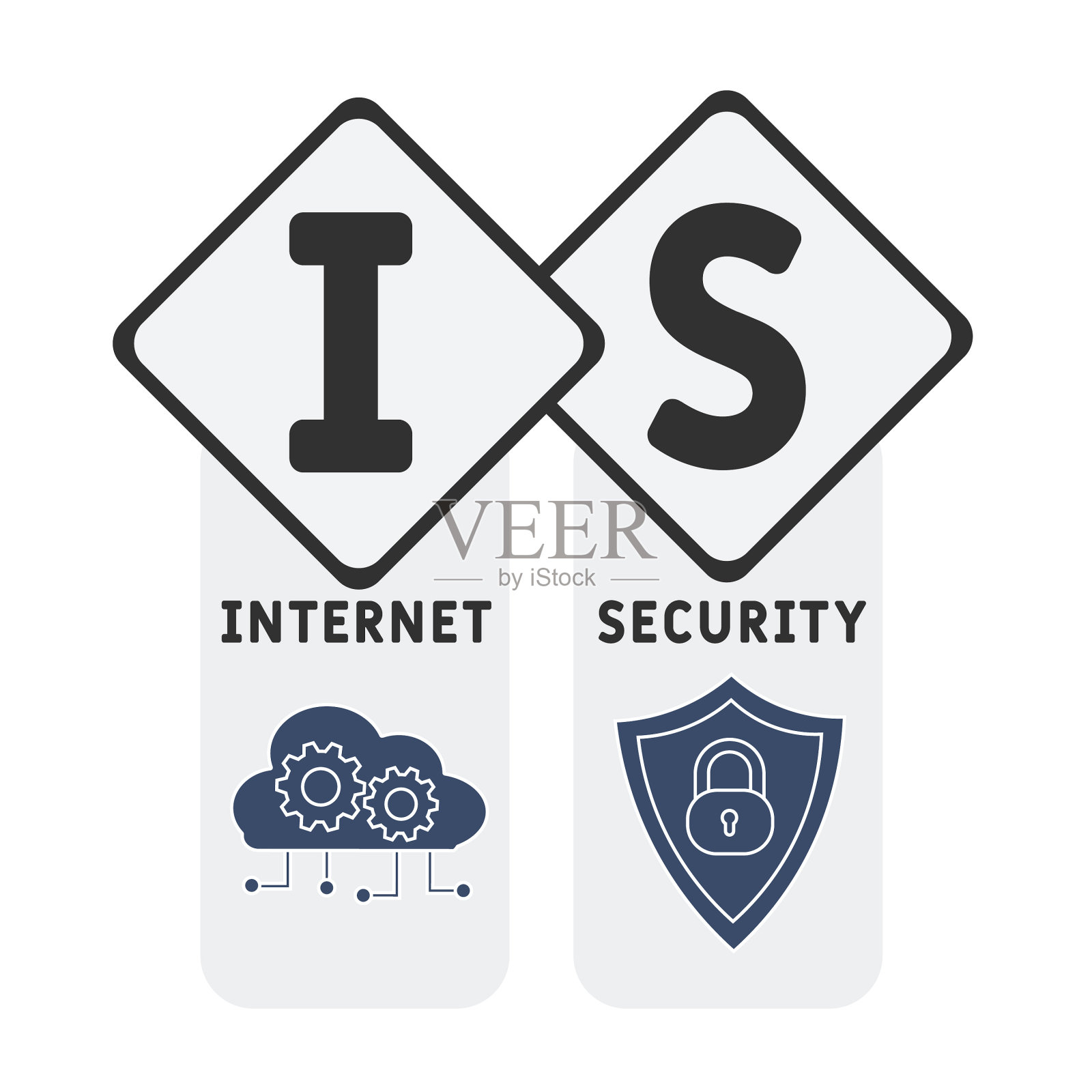 IS -互联网保安插画图片素材