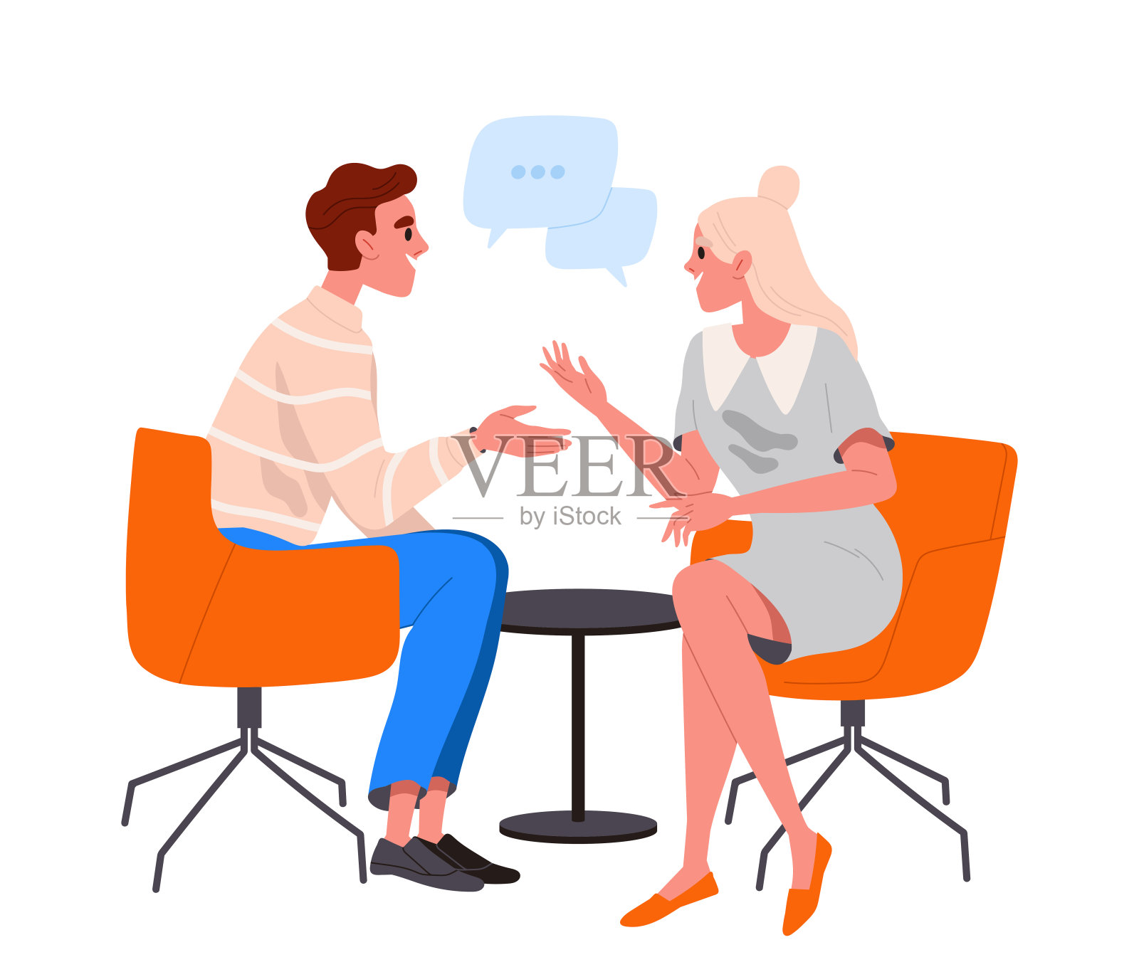 商务人士会面载体插画图片素材