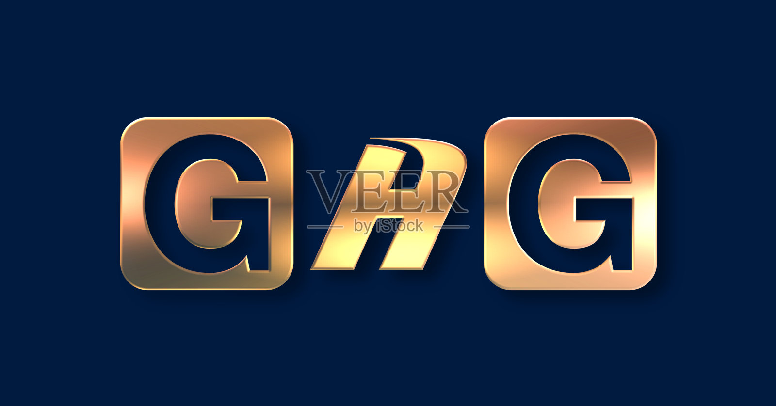 单词GAG与彩色渐变背景照片摄影图片