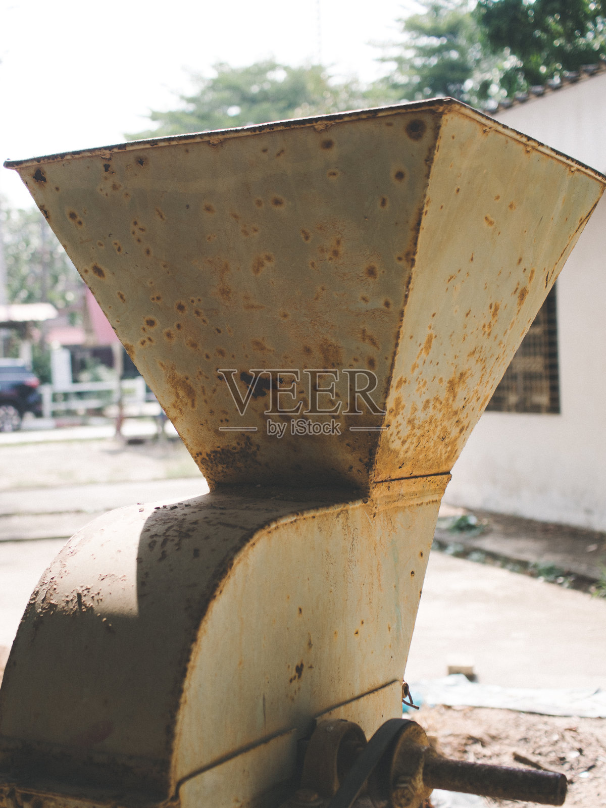 生锈的旧机器照片摄影图片