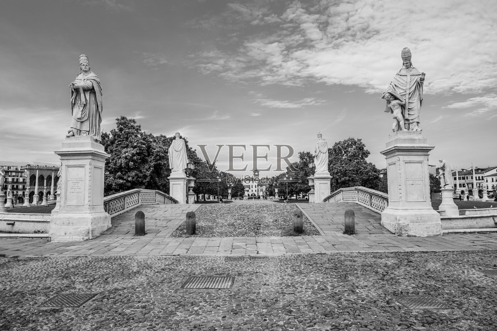 山谷广场,意大利帕多瓦著名的广场照片摄影图片