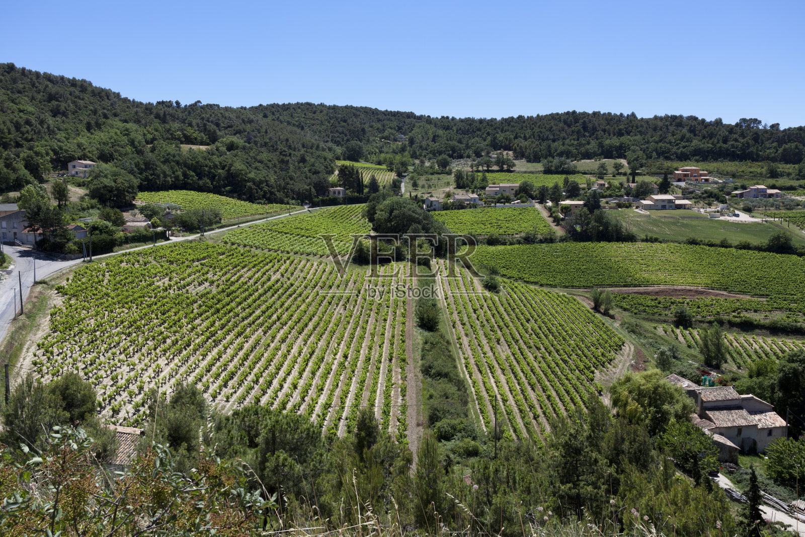 在法国,欧洲普罗旺斯,瓦松-拉-罗马的观景区照片摄影图片