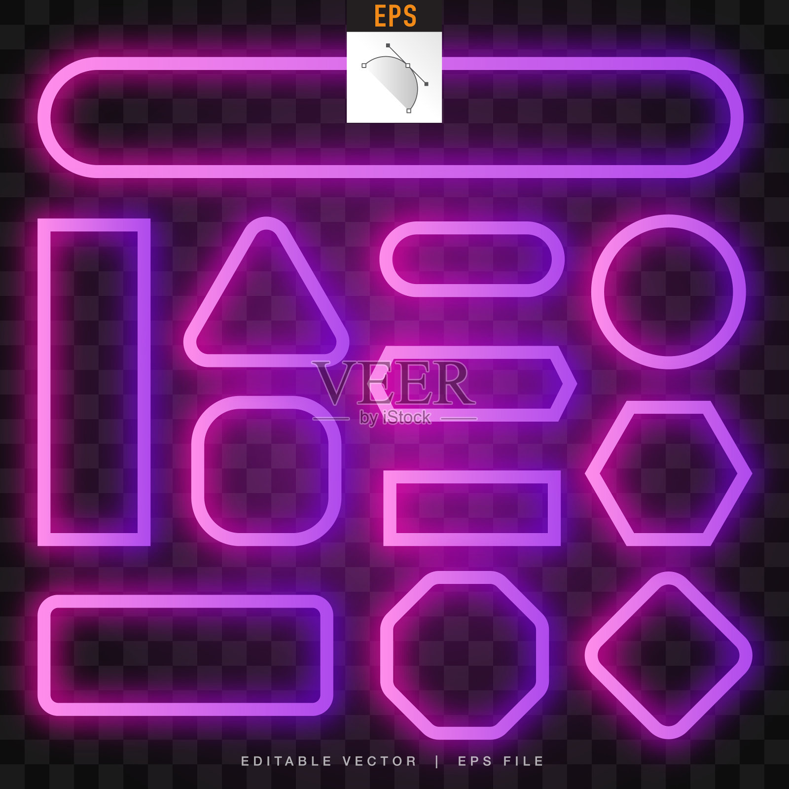 一套简单的横幅设计。插画图片素材