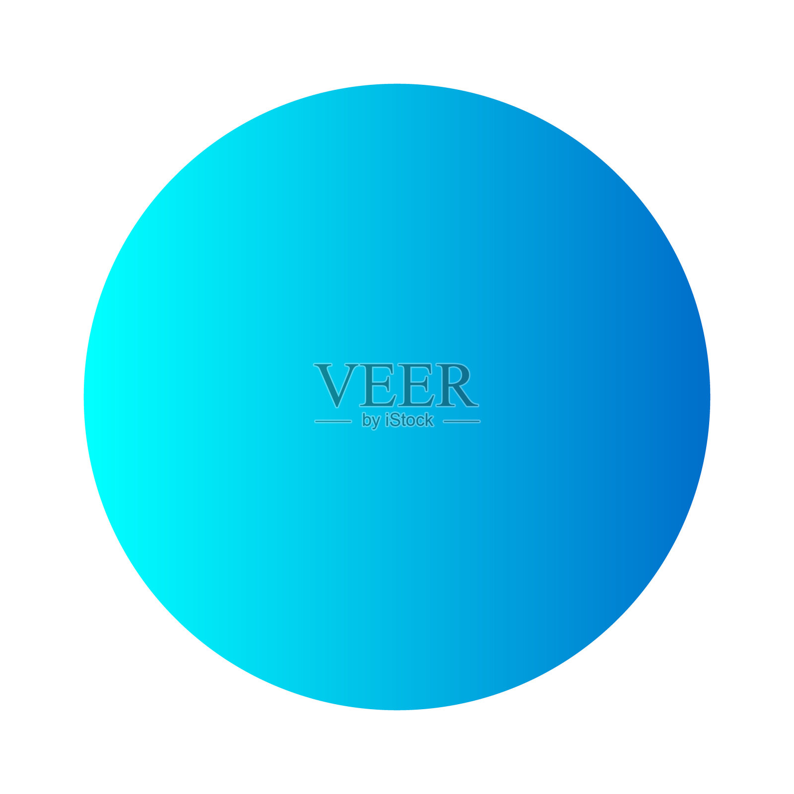 蓝色渐变圆元素透明背景插画图片素材