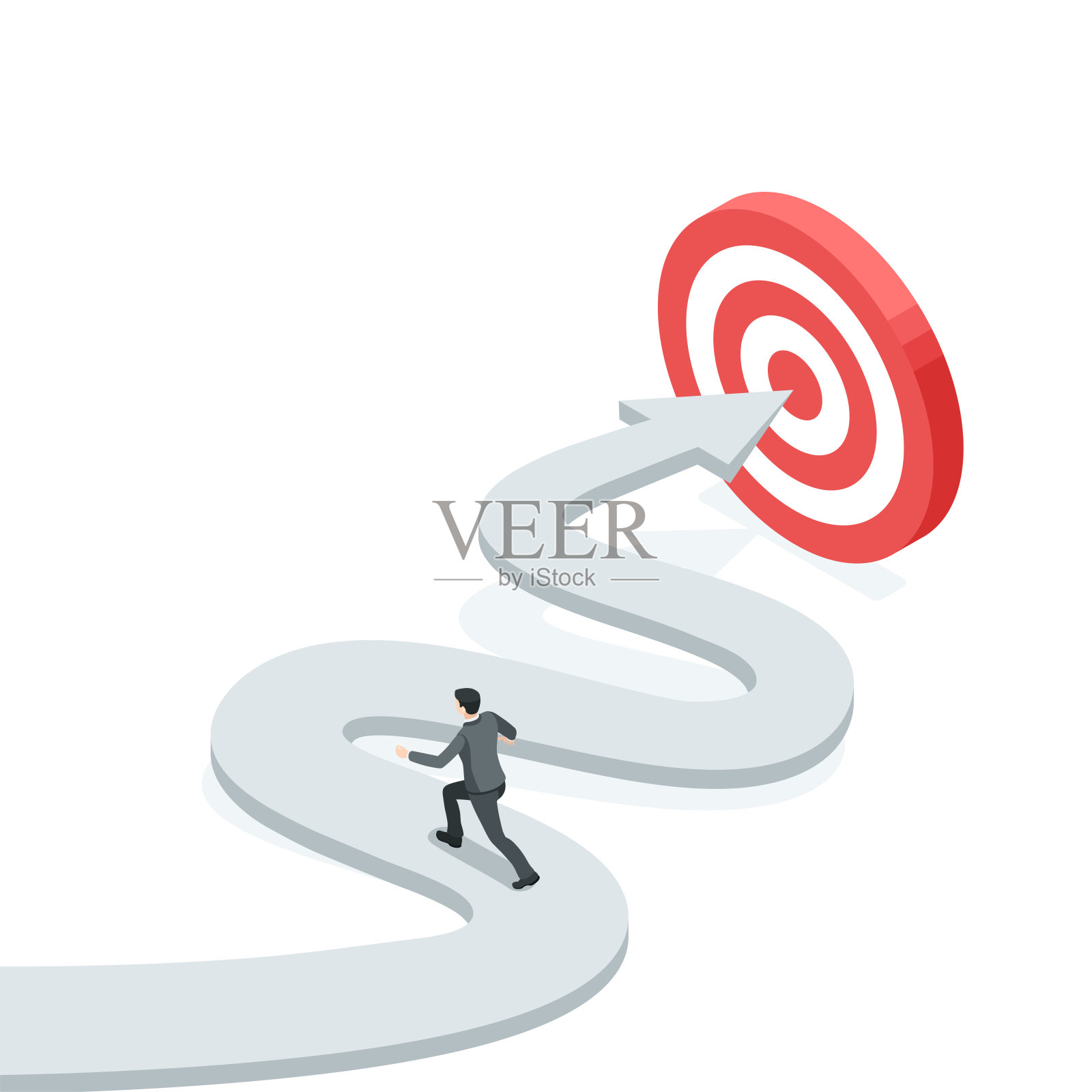 成功之路插画图片素材