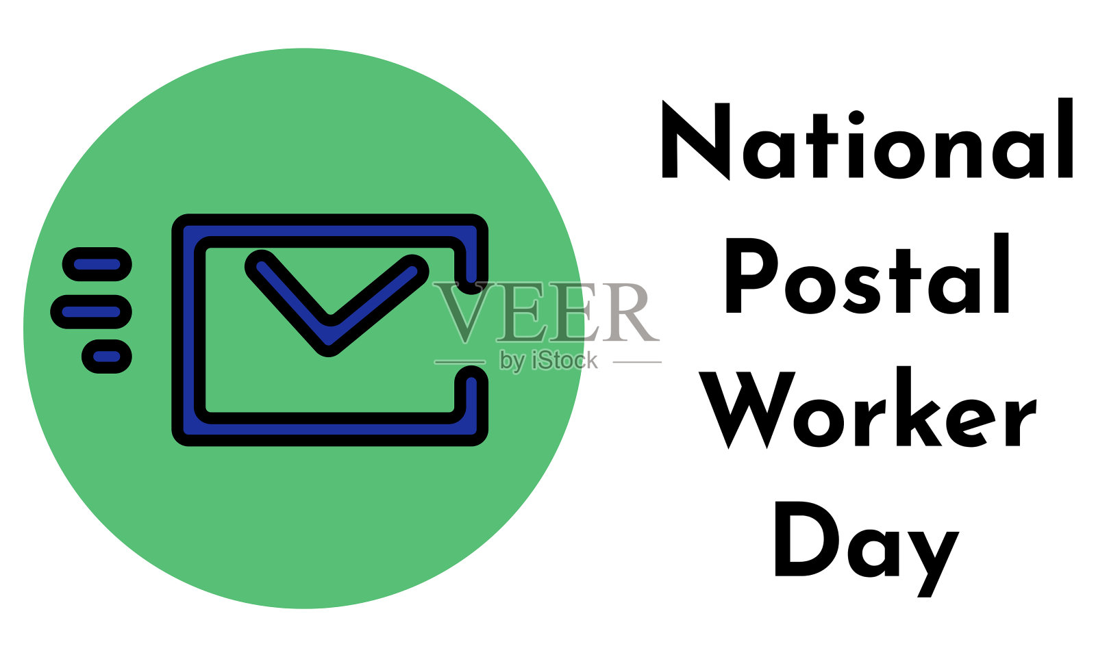全国邮政工人日,以职业为主题制作横幅或海报的创意插画图片素材