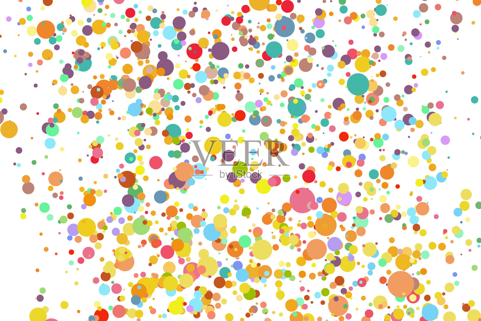 光多色背景,彩色矢量纹理与圆圈。飞溅效果横幅。闪烁的银点抽象插图与模糊的雨滴。网页,横幅,海报,卡片的图案插画图片素材