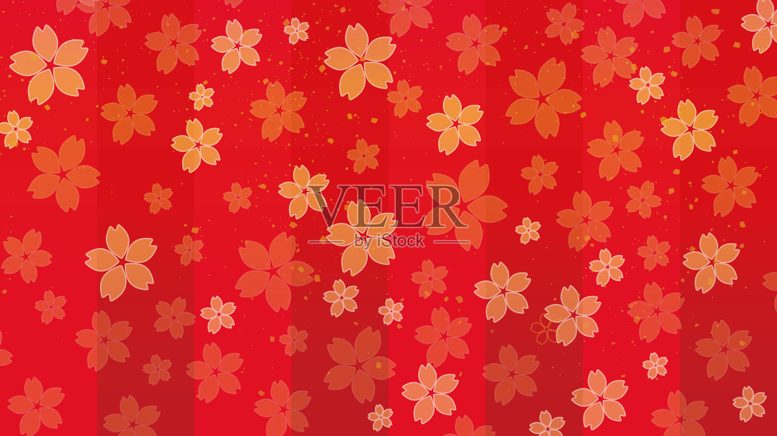 日本图案的漂亮背景。插画图片素材