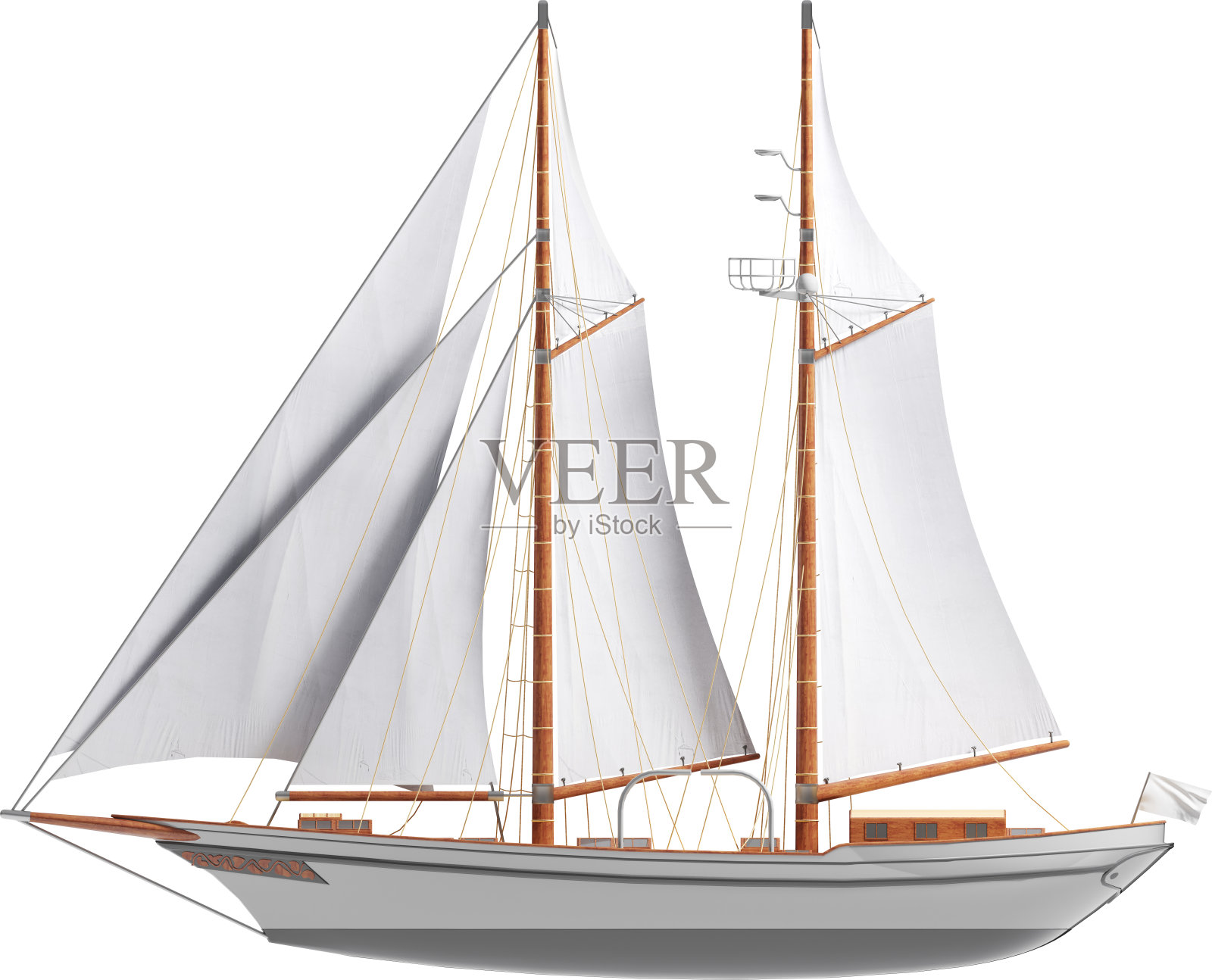 帆船的侧视图照片摄影图片