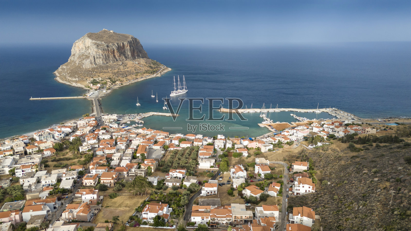 莫内瓦西亚,拉科尼亚,伯罗奔尼撒半岛,希腊,欧洲照片摄影图片