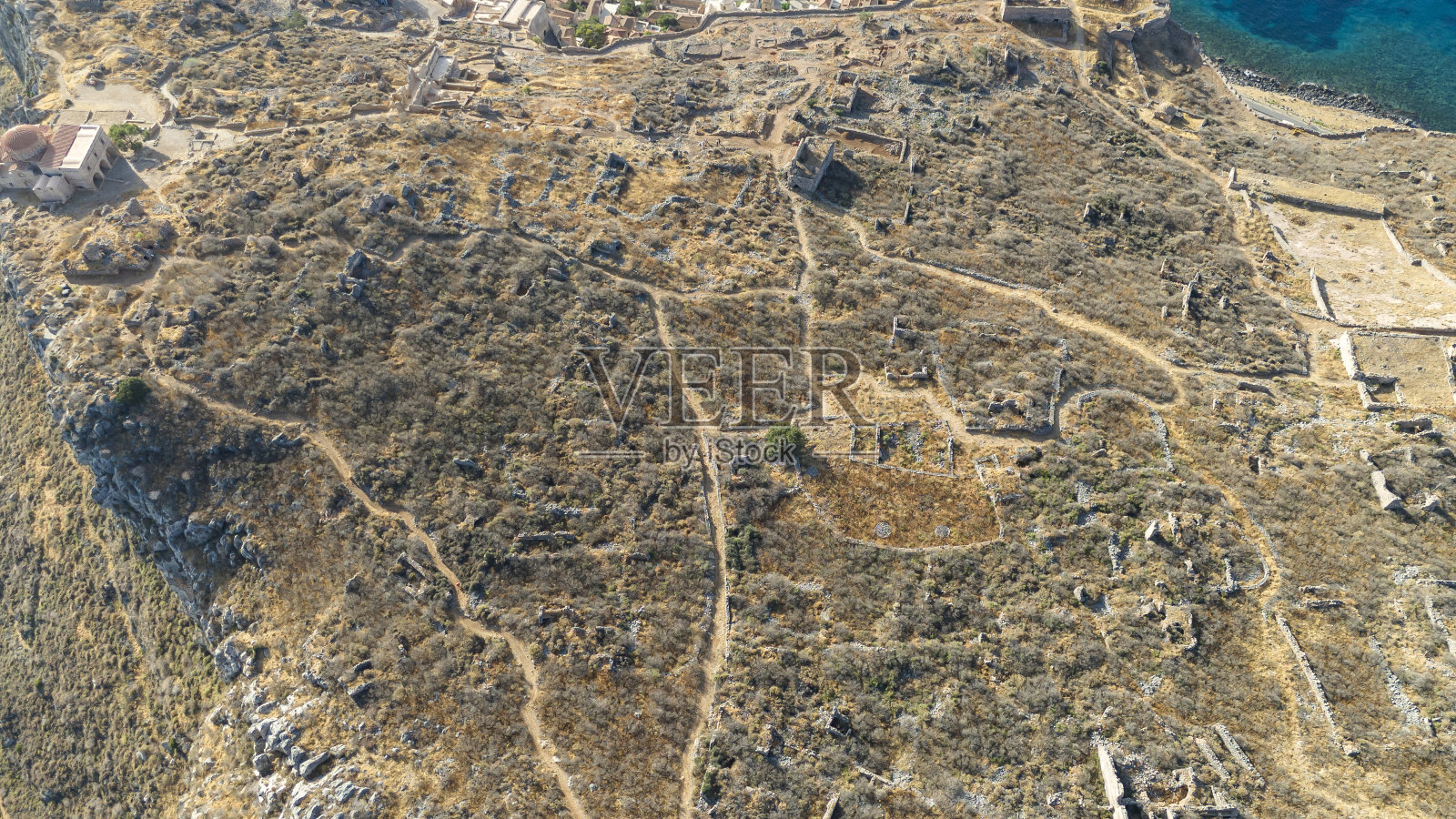 莫内瓦西亚,拉科尼亚,伯罗奔尼撒半岛,希腊,欧洲照片摄影图片