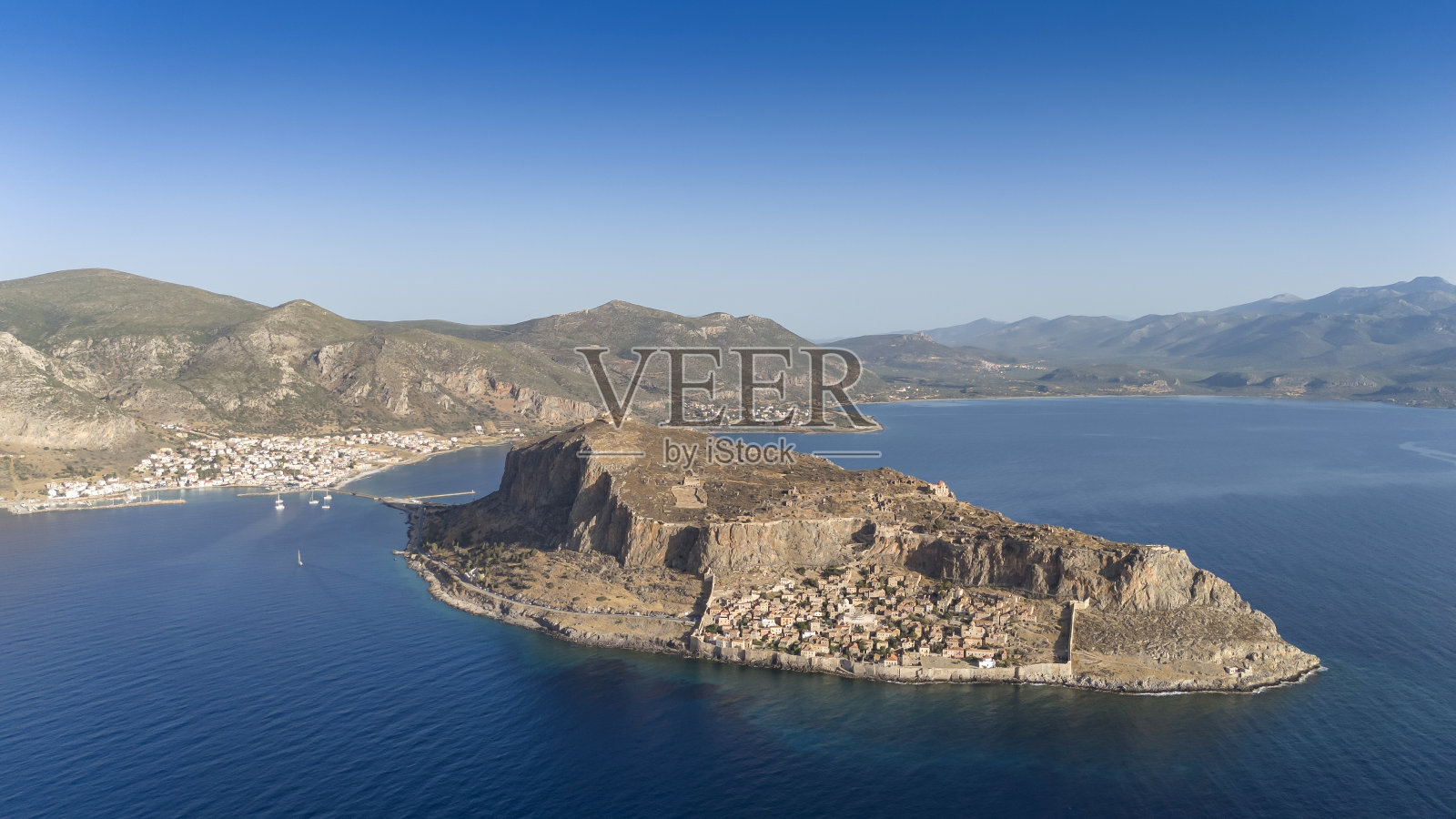 莫内瓦西亚,拉科尼亚,伯罗奔尼撒半岛,希腊,欧洲照片摄影图片