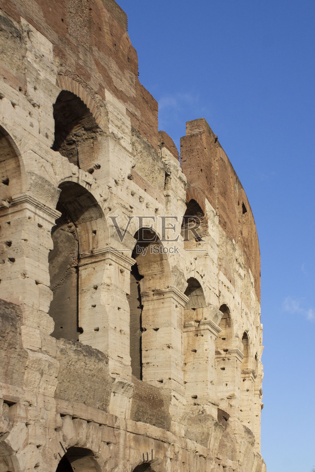 罗马斗兽场的细节照片摄影图片