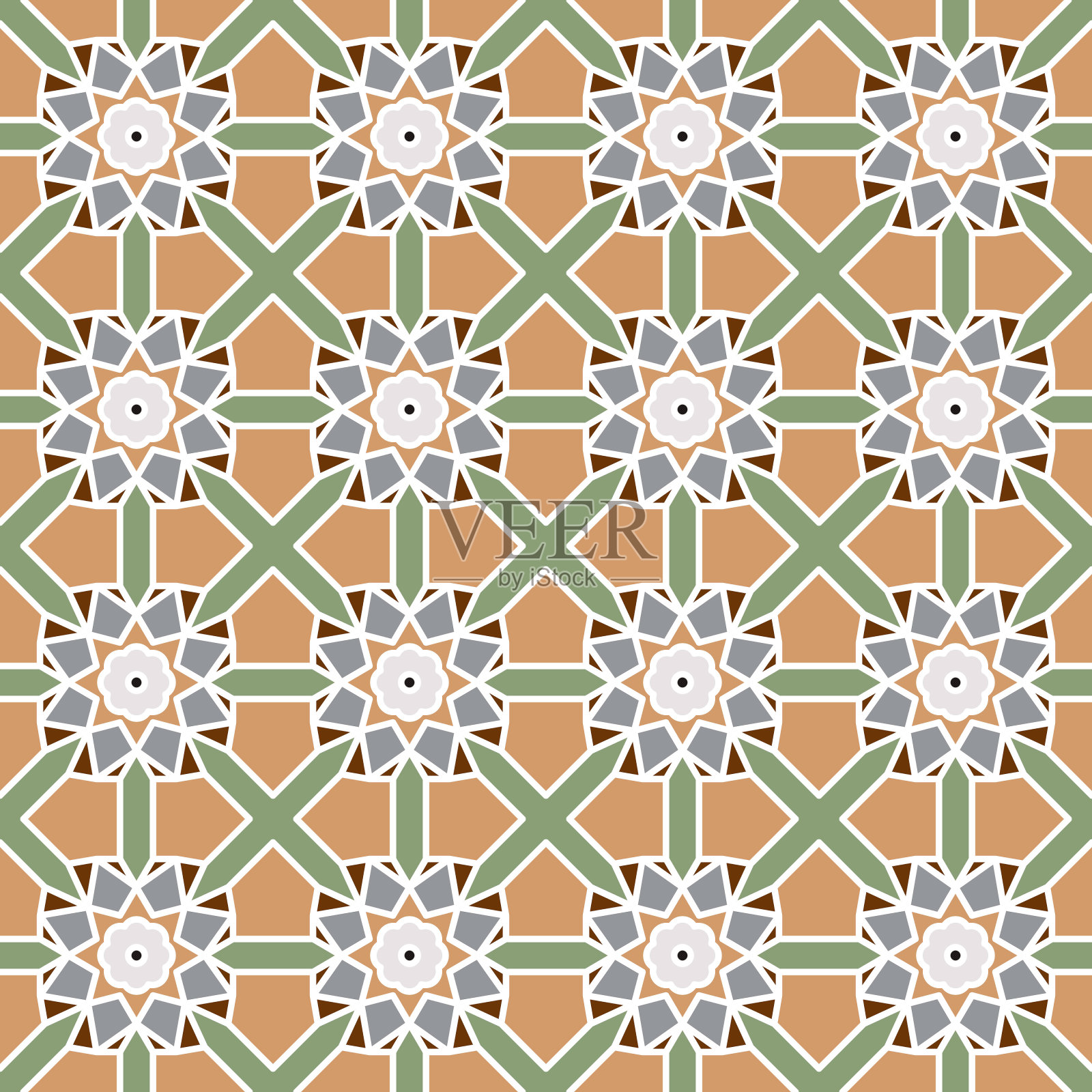 无缝几何图案。插画图片素材