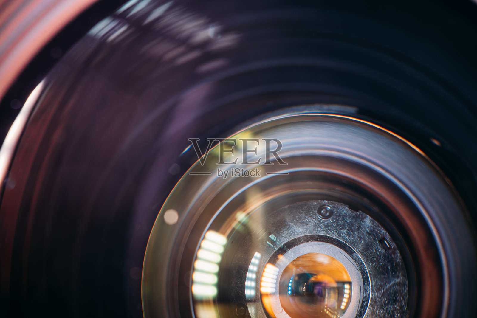 特写细节照相机镜头。特写细节相机镜头与反射,概念摄影文章专业课程教育照片摄影图片