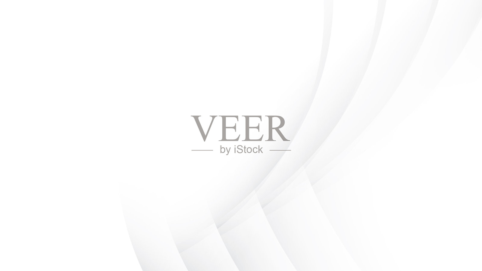 抽象的白色和灰色的颜色,现代设计的条纹背景与曲线线条。矢量插图。插画图片素材