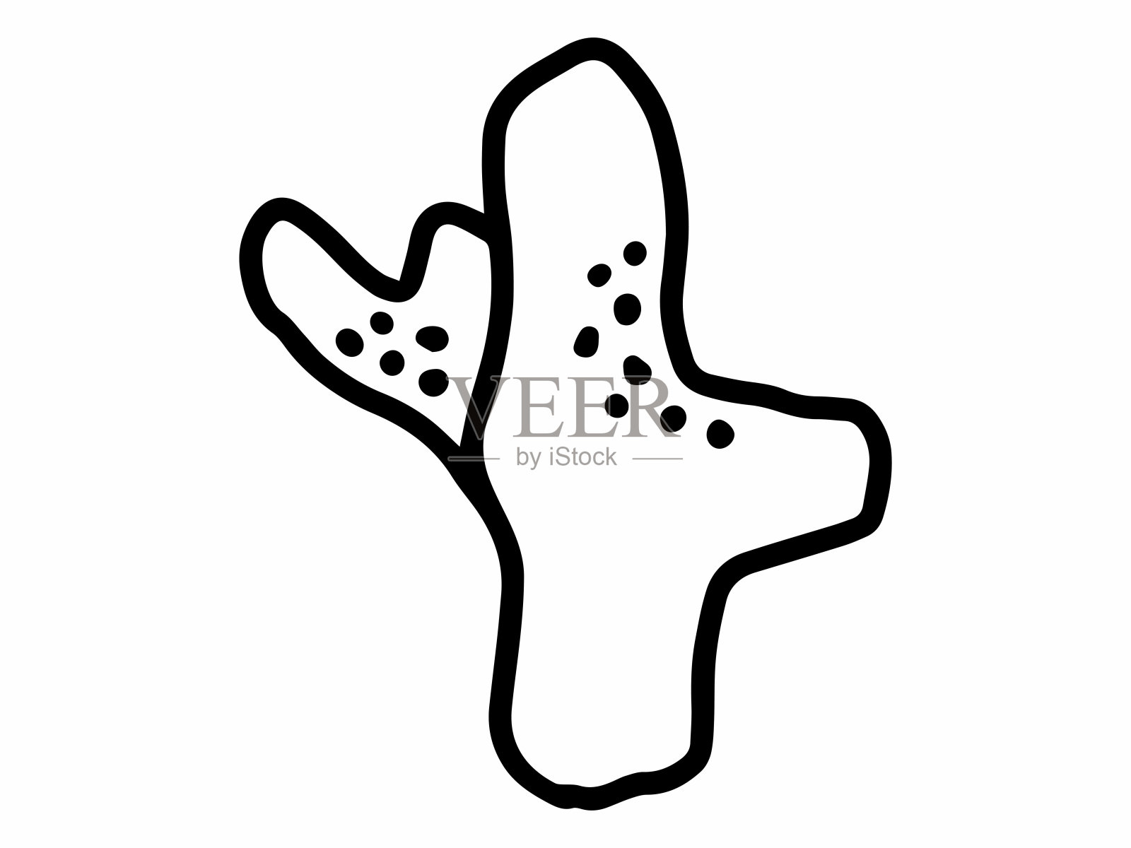 珊瑚礁线条艺术插图。珊瑚礁素描线条艺术。手绘珊瑚礁插图。珊瑚礁轮廓背景插图插画图片素材