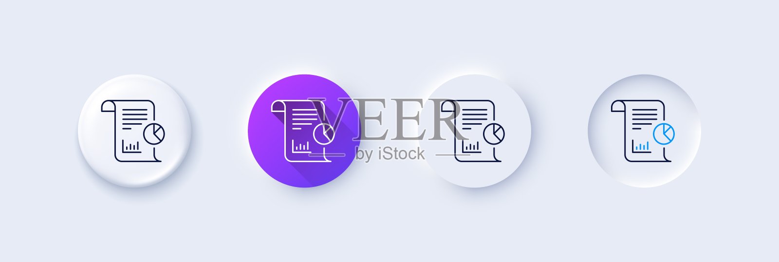 报表线图标。企业管理标志。行图标。向量插画图片素材