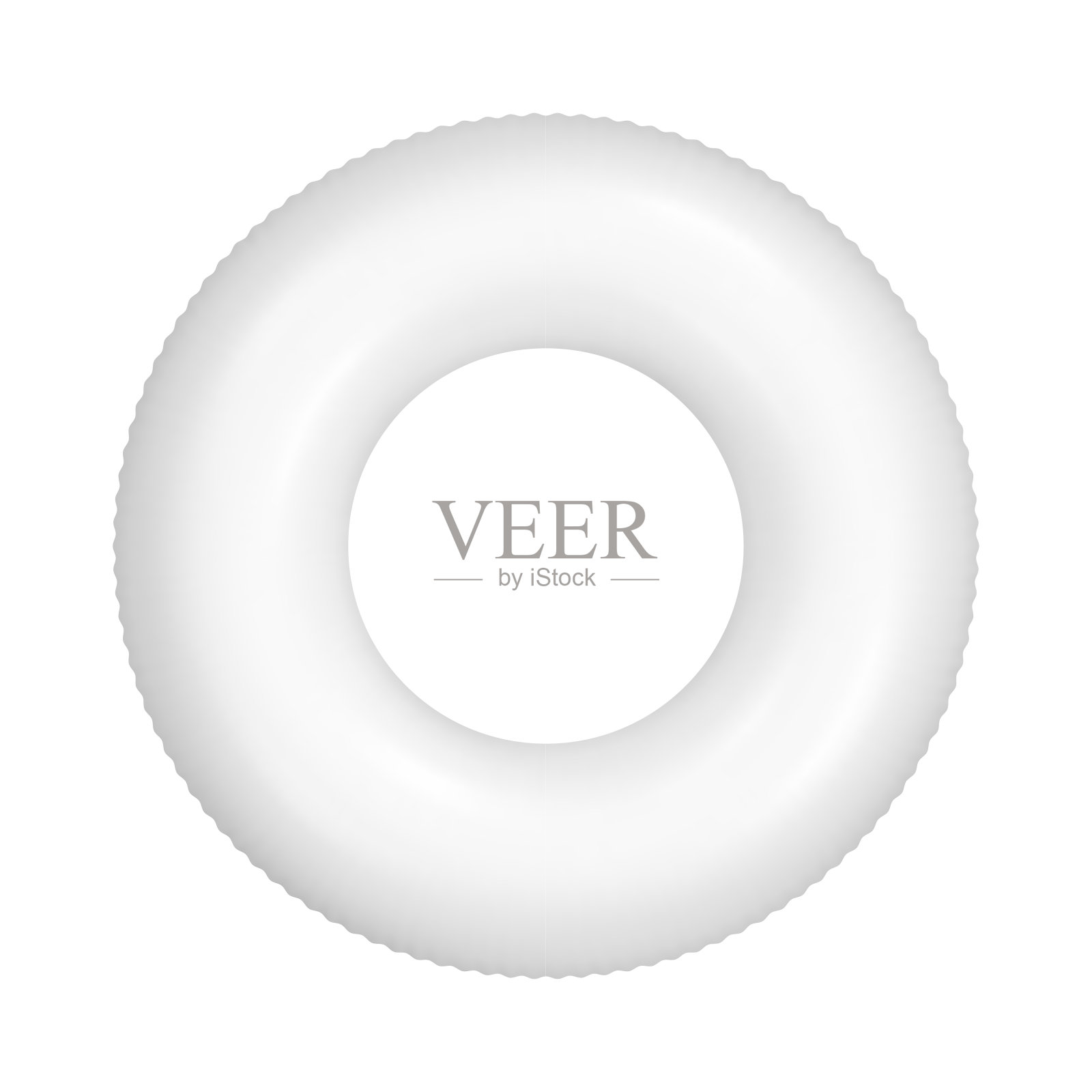 游泳环模型孤立在白色插画图片素材