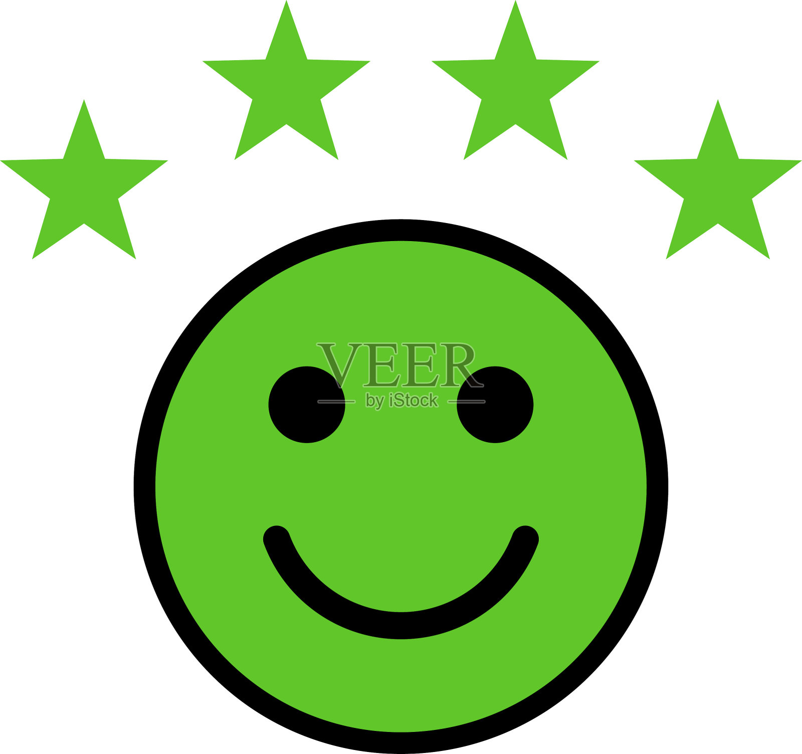 客户体验矢量图标。1至5星满意度评级矢量图标符号,工作经验符号。插画图片素材