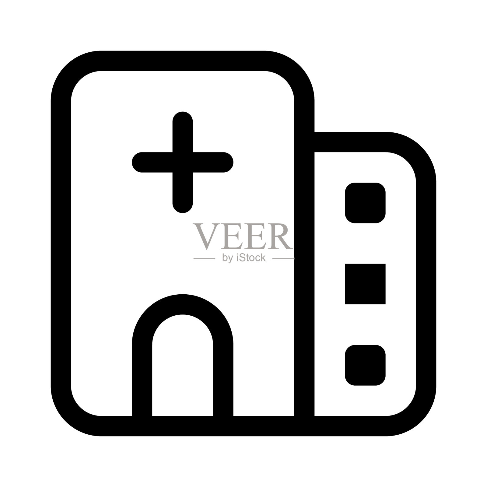 医院的图标插画图片素材