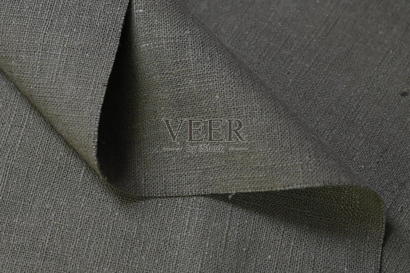 灰色麻粘胶天然织物色布;粗布粗犷纹理的纺织时尚抽象背景照片摄影图片