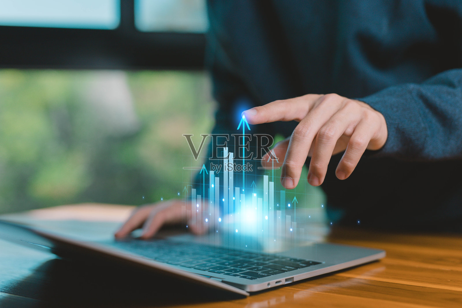 成长股曲线图照片摄影图片