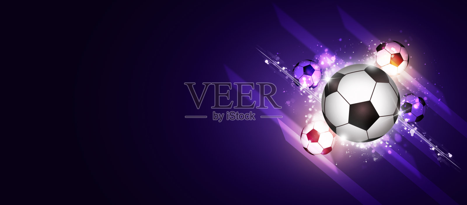 足球赛横幅插画图片素材