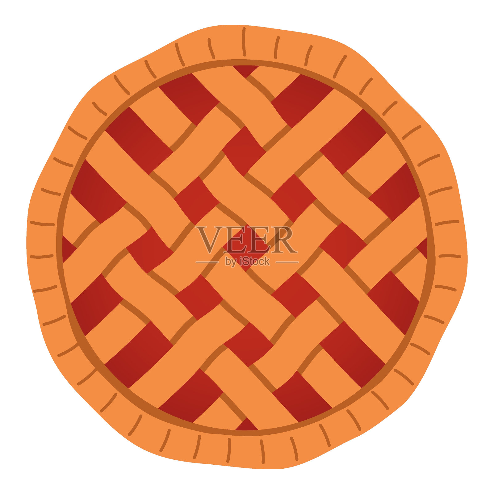 甜派,烘焙食品,矢量插图插画图片素材