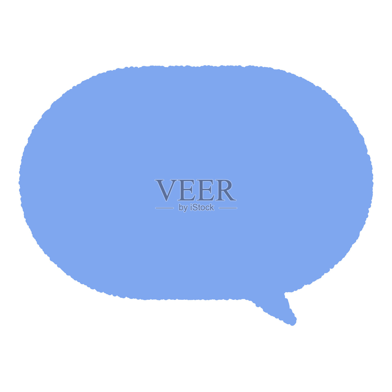 简单的语音气泡,矢量插图插画图片素材