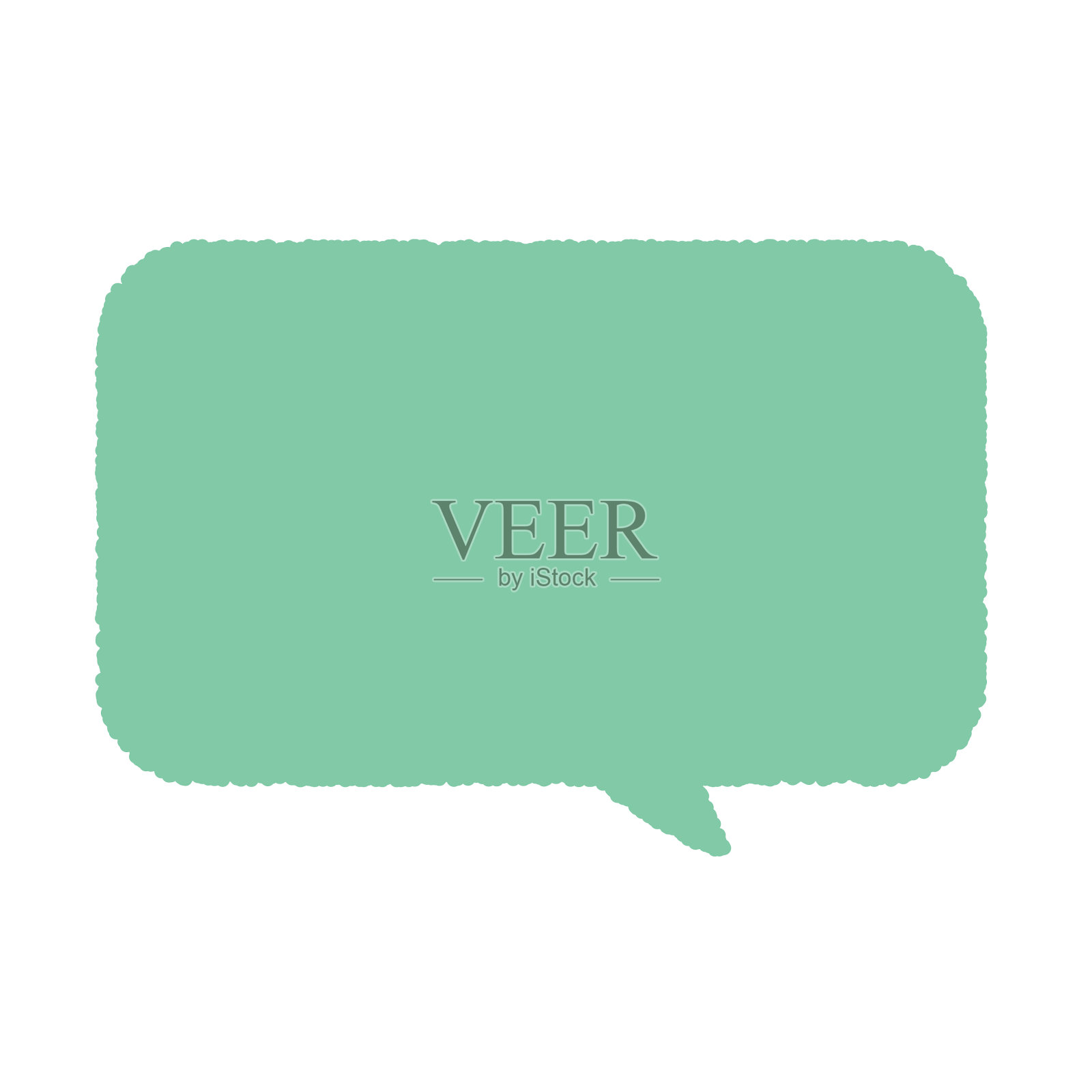 简单的语音气泡,矢量插图插画图片素材