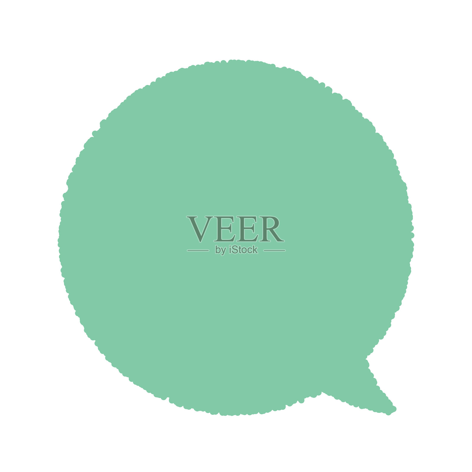 简单的语音气泡,矢量插图插画图片素材