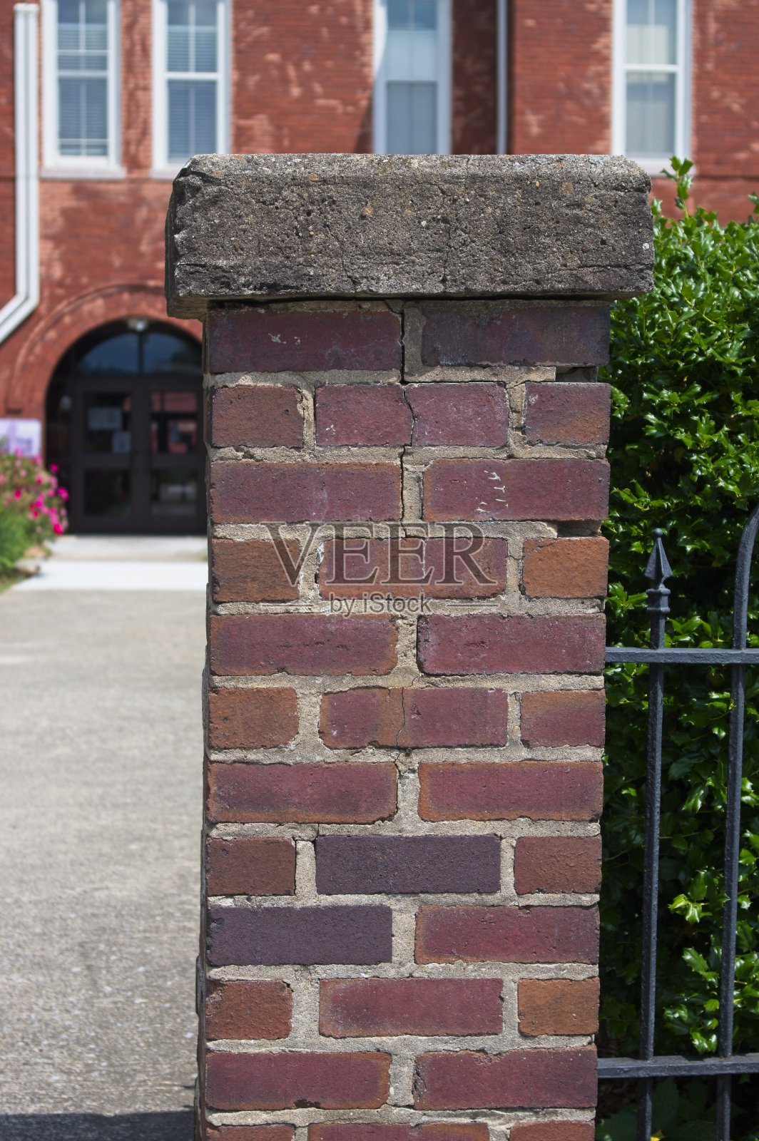 独立式砖柱照片摄影图片