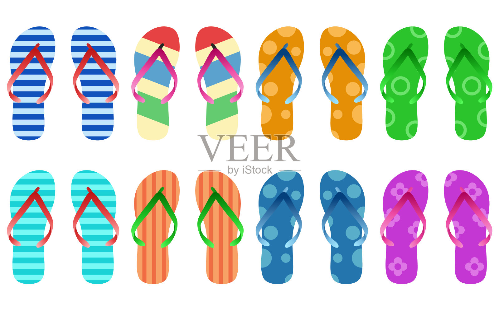 触发器向量集插画图片素材