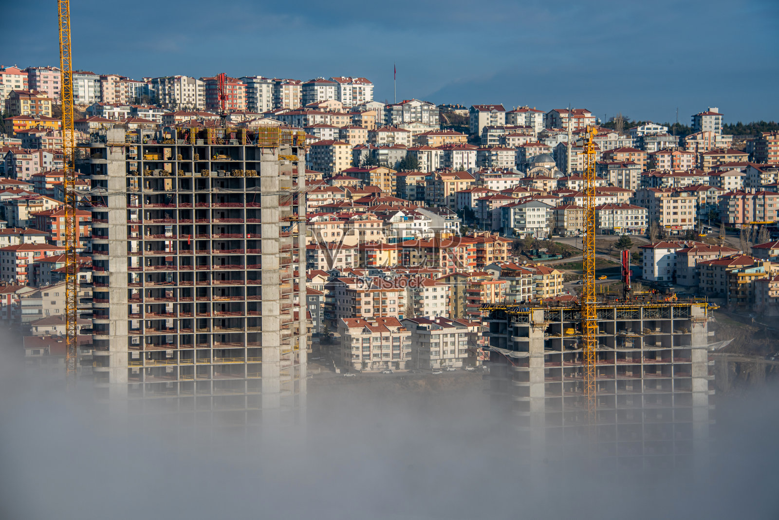 迪克门山谷的摩天大楼照片摄影图片