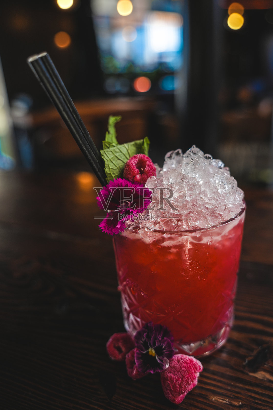 贝瑞鸡尾酒照片摄影图片