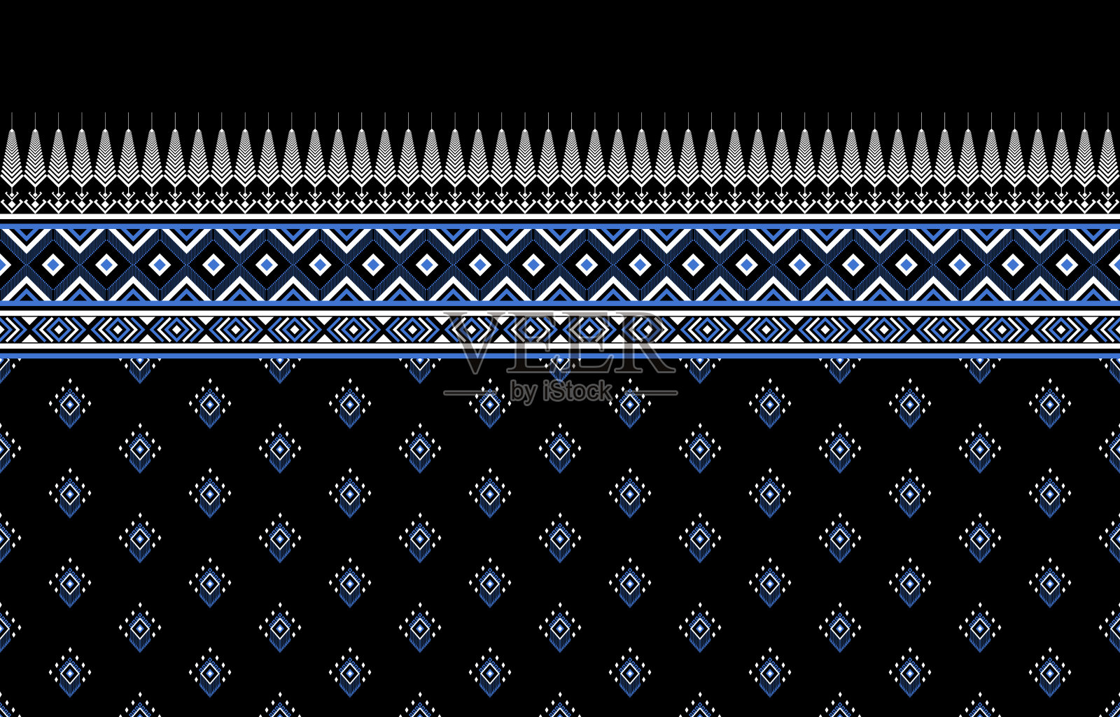 几何民族图案传统。插画图片素材