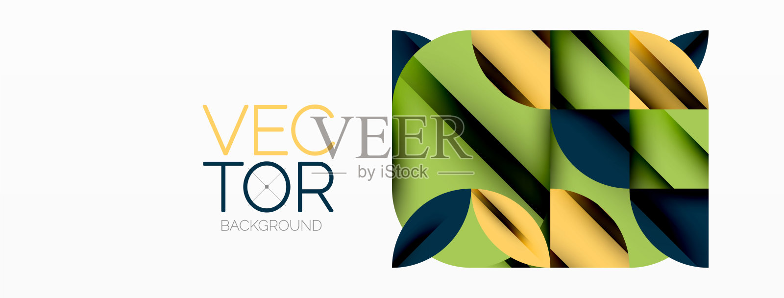 圆形,方形和花瓣几何背景。圆形组成的壁纸,横幅,背景或着陆插画图片素材