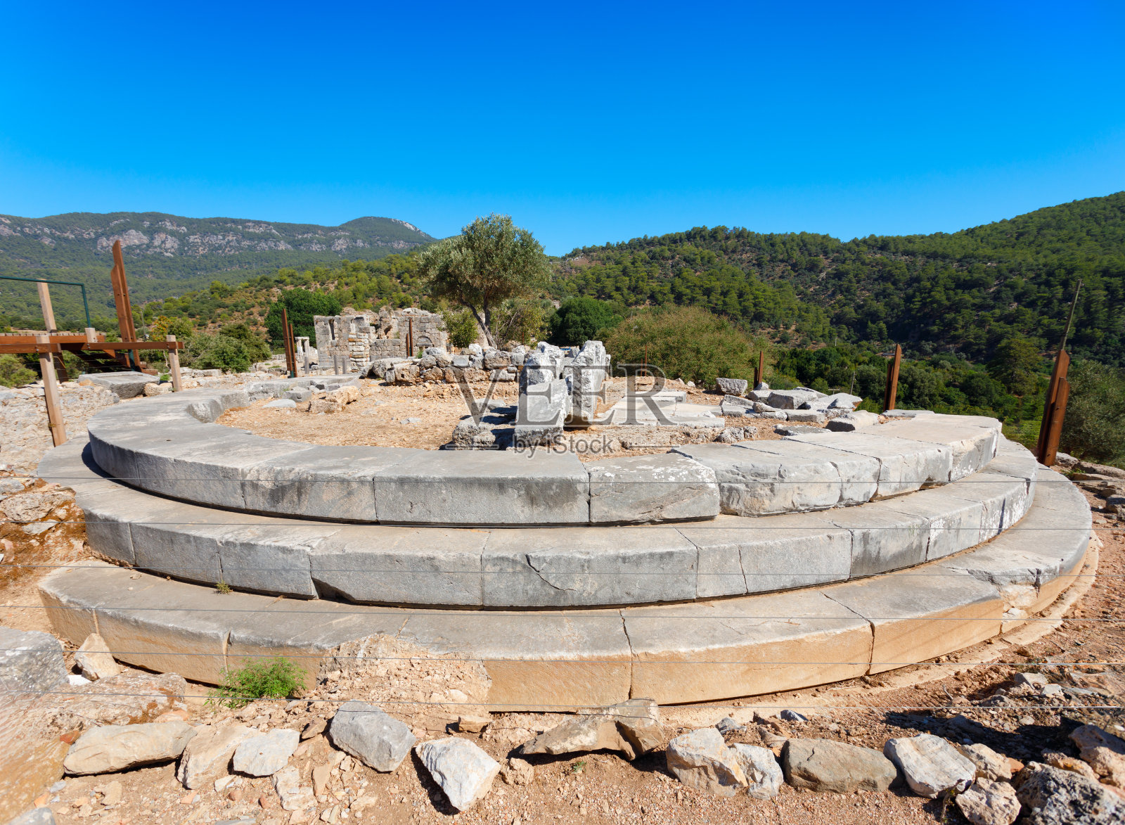 土耳其达尔扬镇附近的卡诺斯古城照片摄影图片