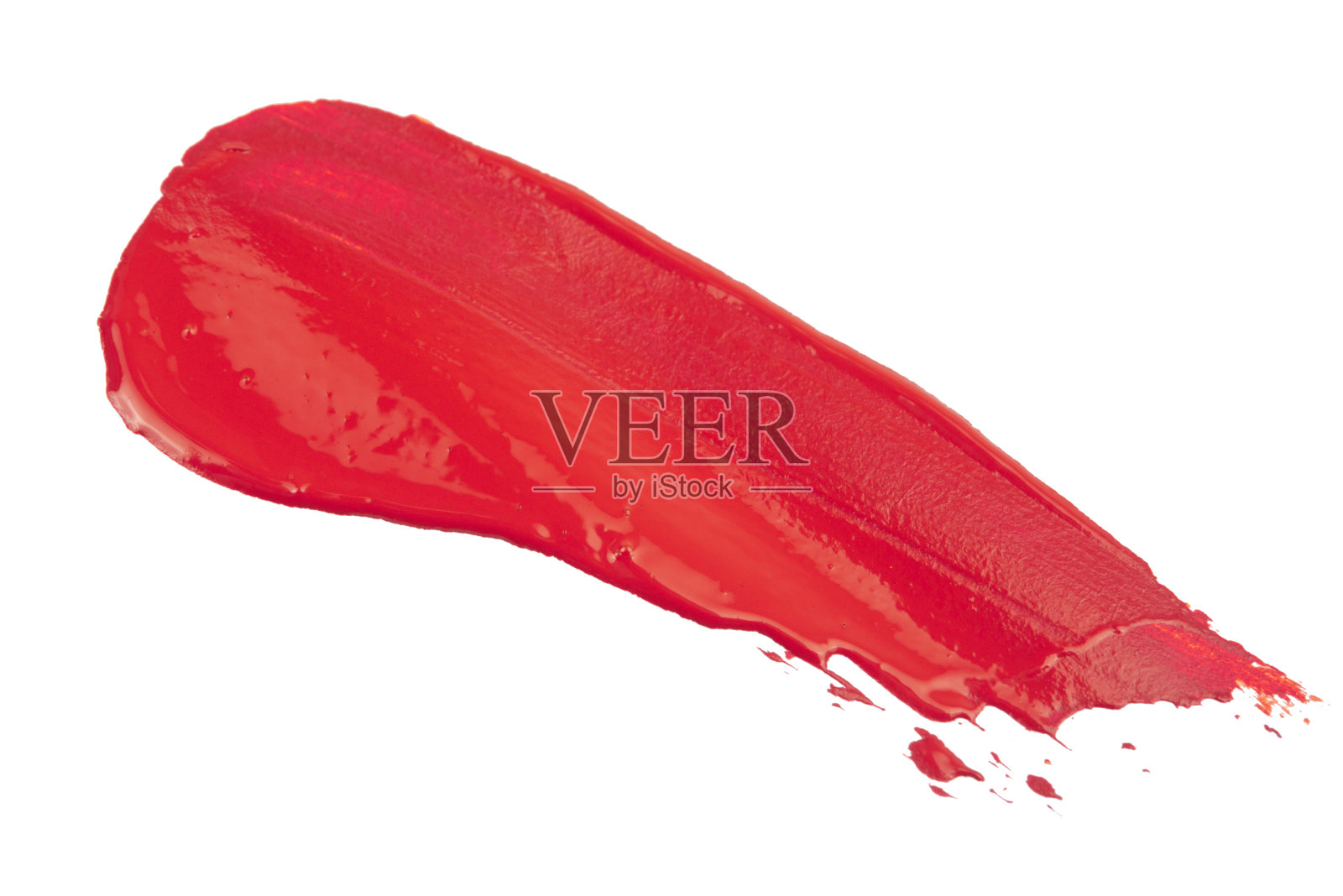 涂抹和纹理丙烯酸漆孤立在白色背景。照片摄影图片