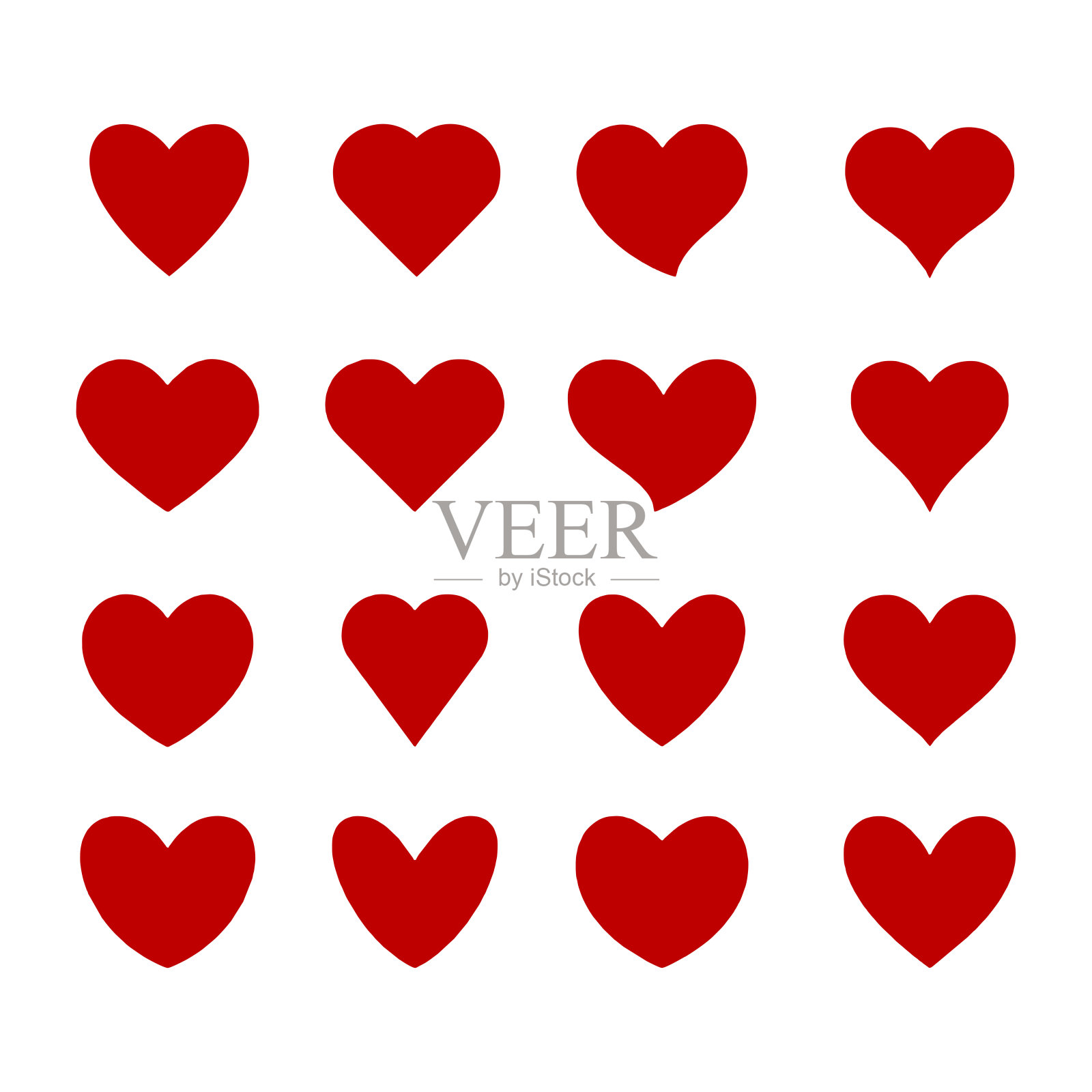 逼真的3d设计,红心象征爱情插画图片素材