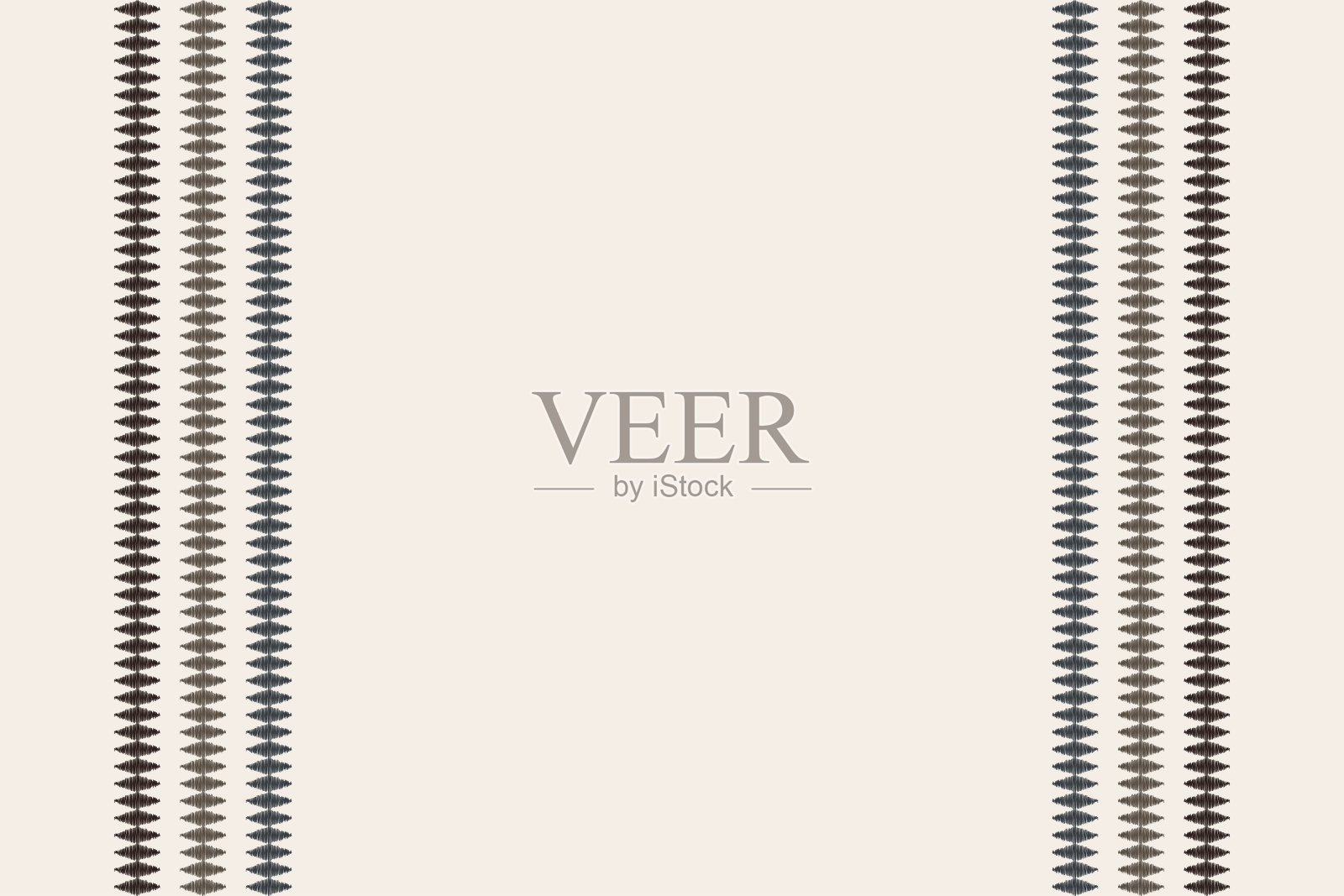 传统民族伊卡图案图案几何风格的织物。非洲伊卡特刺绣民族东方图案棕色奶油背景壁纸。抽象,向量,illustration.Texture、框架、装饰。插画图片素材