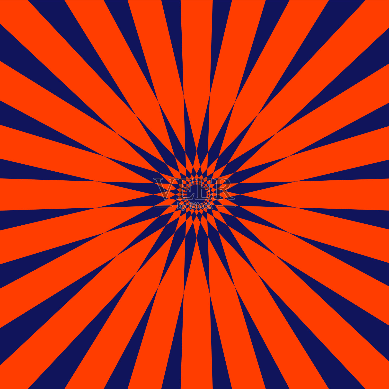 橙色光线在深蓝色矢量背景EPS 10。几何抽象图案。时尚平面设计。复古风格的背景。现代抽象光线。模板墙纸,包装,织物插画图片素材