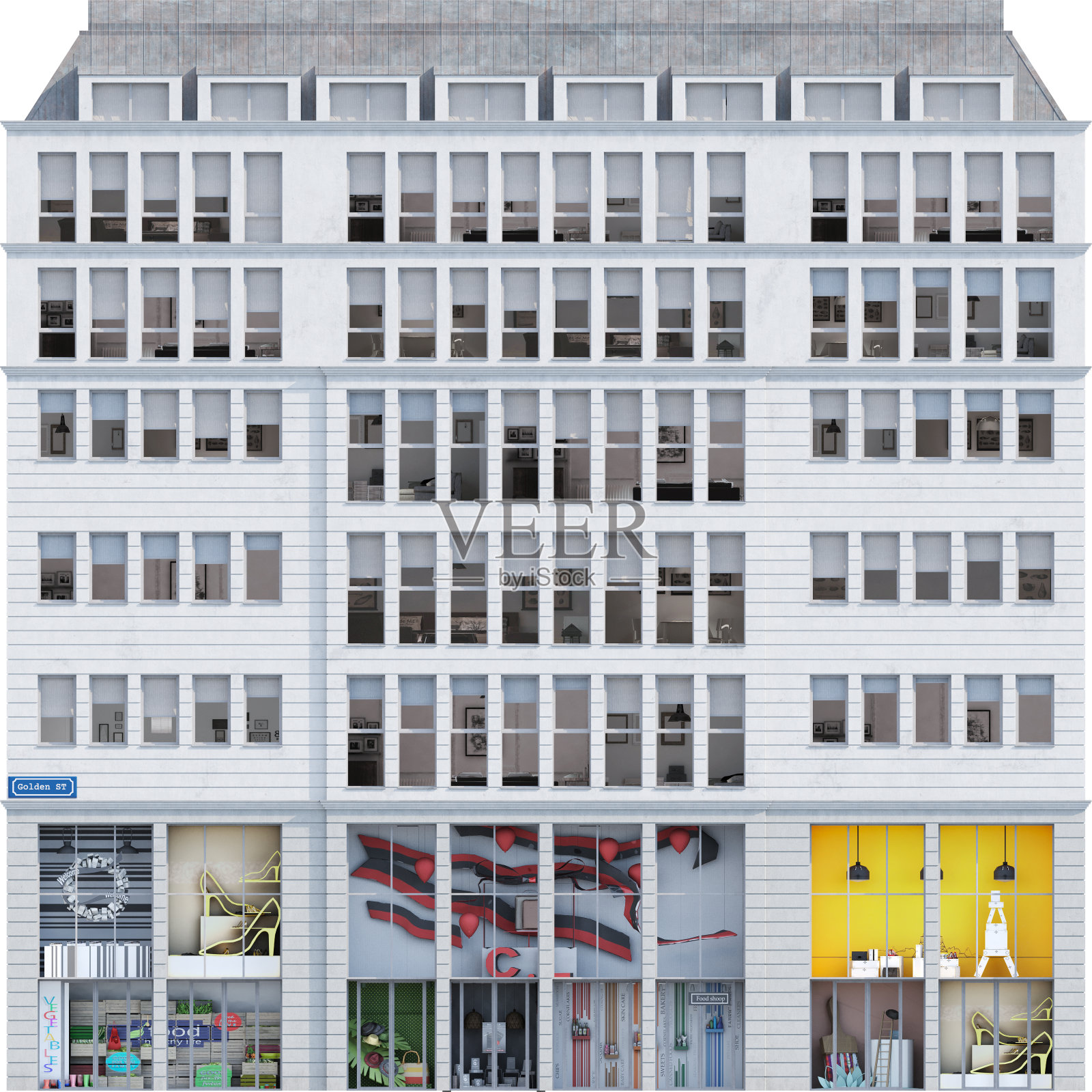 历史建筑的正面视图照片摄影图片