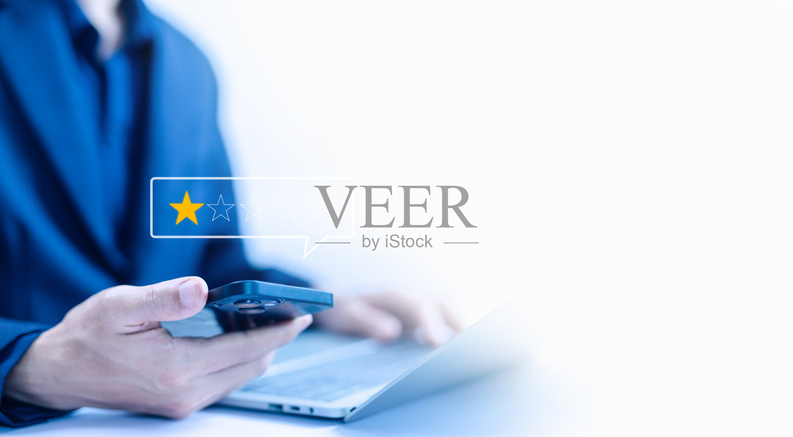 差评图标不满意,质量低,不开心。照片摄影图片